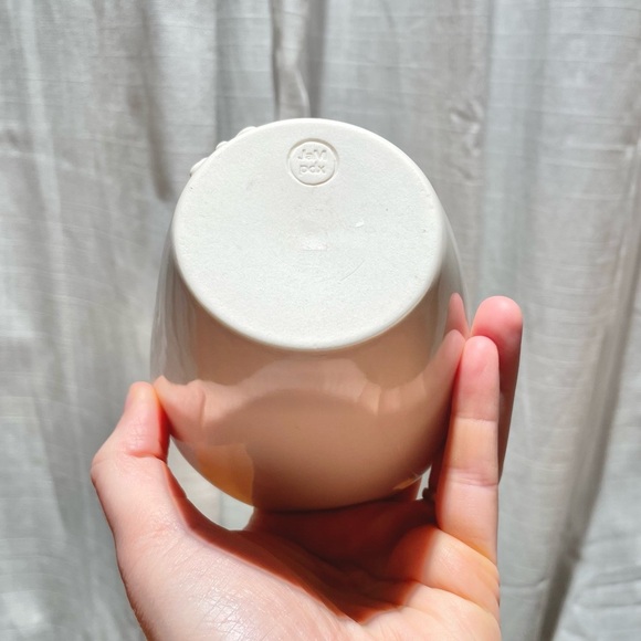 JaM PDX White Handmade Martini Cups Stemless Plant Pot Lady Bug Ceramic Pottery - Picture 4 of 12